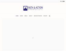 Tablet Screenshot of faithandaction.org